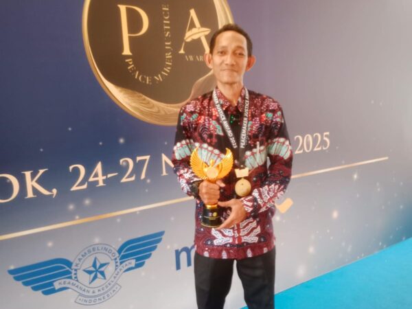 LURAH KOTA SIANTAR KEMBALI MENOREHKAN PRESTASI NASIONAL PADA AJANG PEACEMAKER JUSTICE AWARD 2025