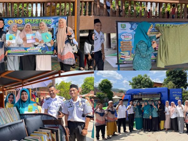 Launching OJO PUSING (Ojek Online Perpustakaan Keliling), Inovasi Literasi Kelurahan Kota Siantar Diresmikan oleh Ketua TP PKK Kabupaten Mandailing Natal
